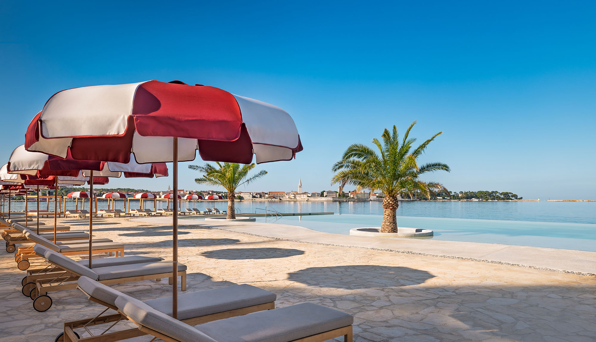 Beach with view of Poreč