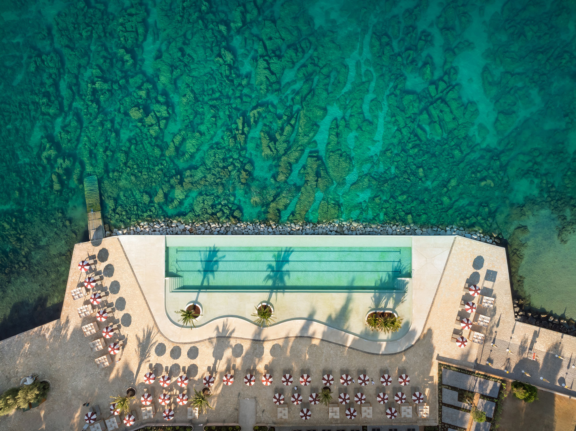 Infinity pool by the sea