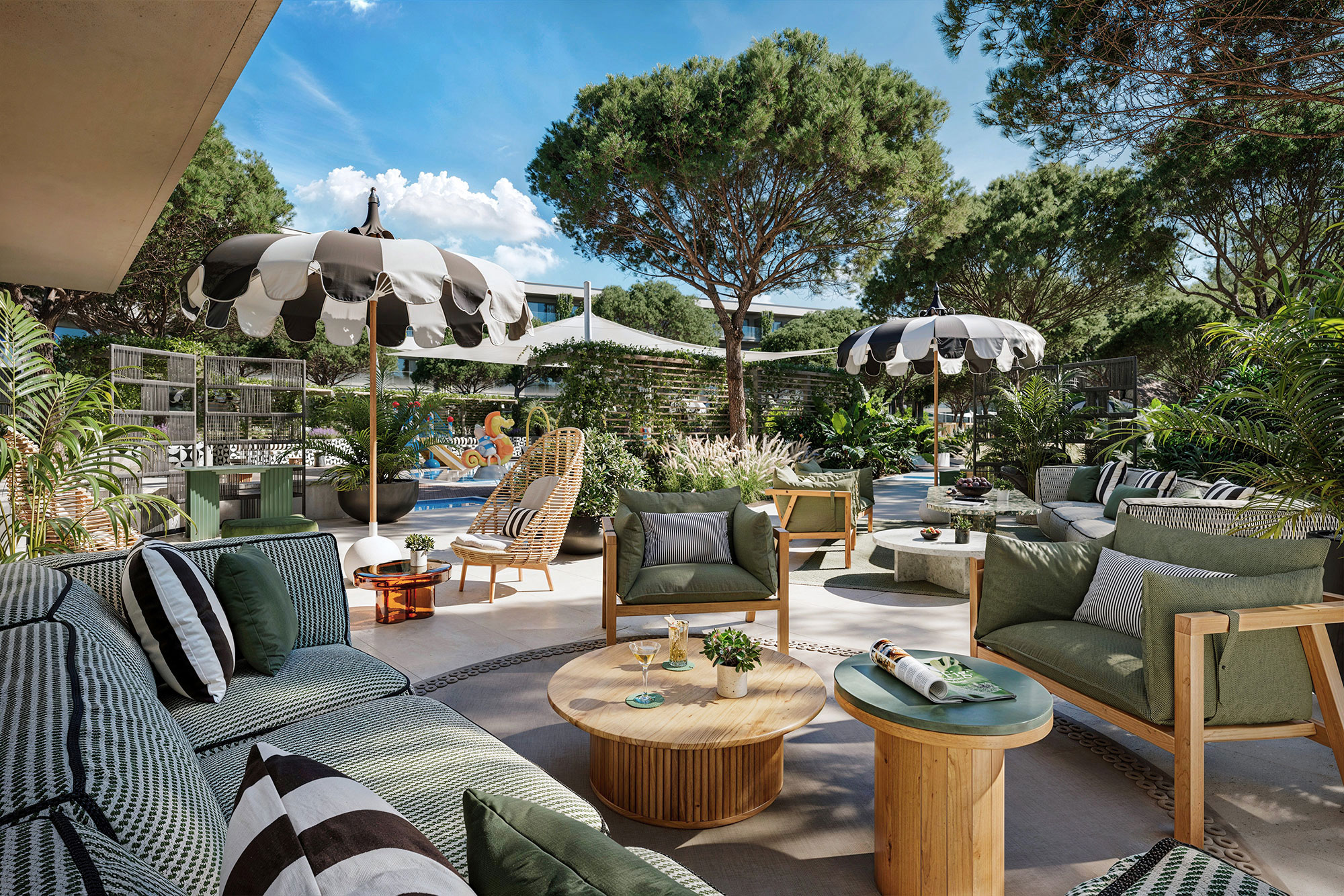 Garden lounge terrace
